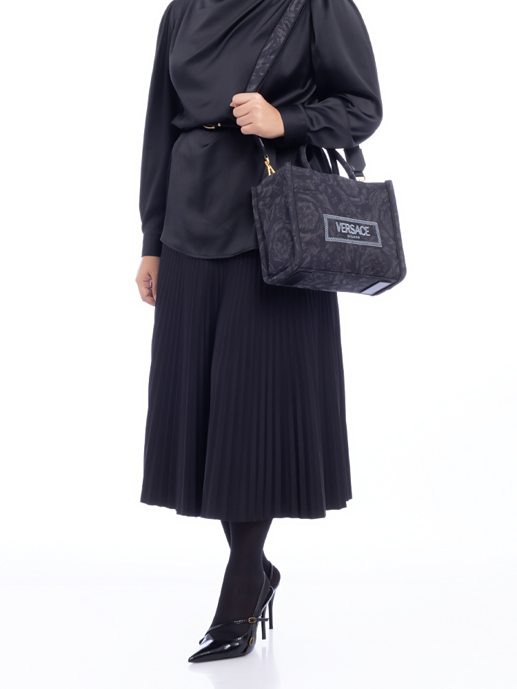 Barocco Athena Small Tote Black