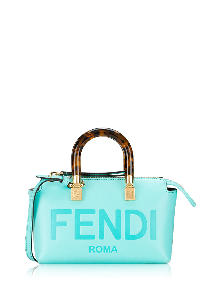 Vitello King Plexiglass Logo Embossed Mini By The Way Turquoise