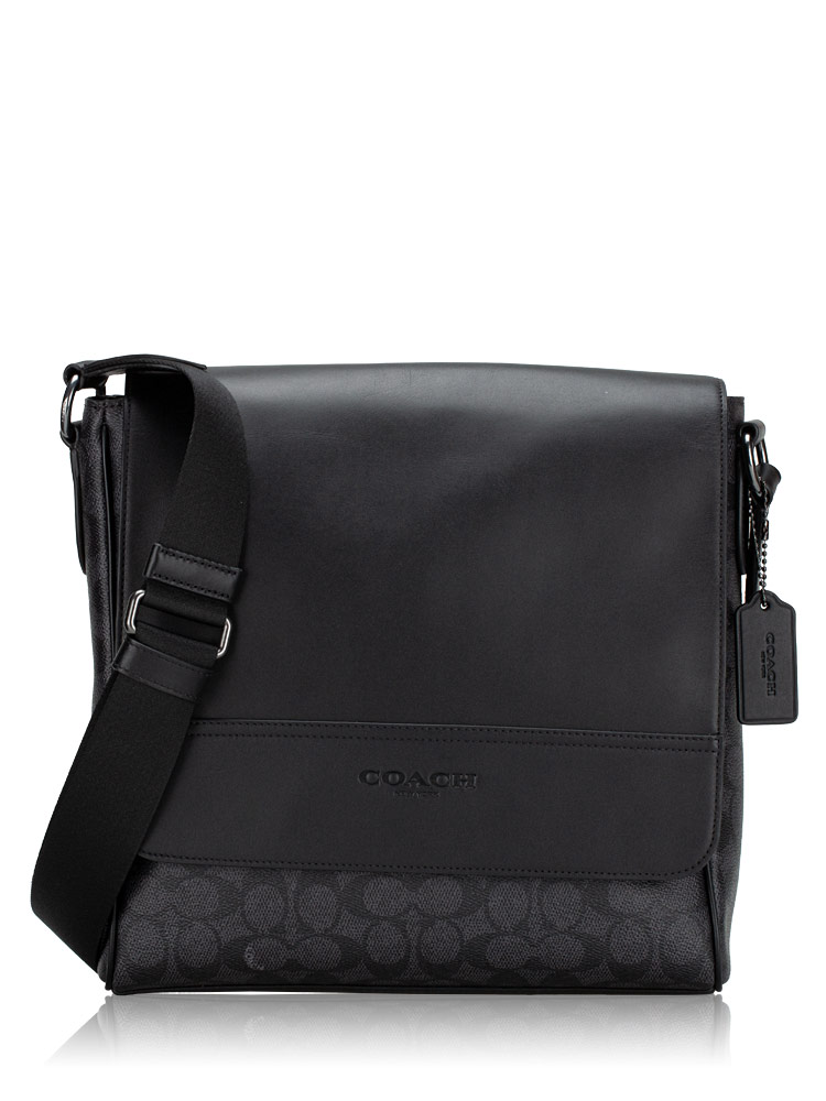 Men CZ399 Signature Houston Map Bag Charcoal Black