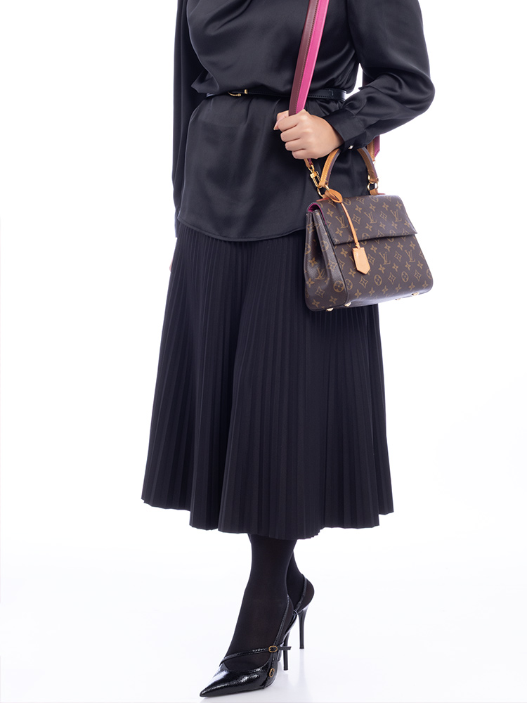 Monogram Cluny BB Bordeaux Fuchsia