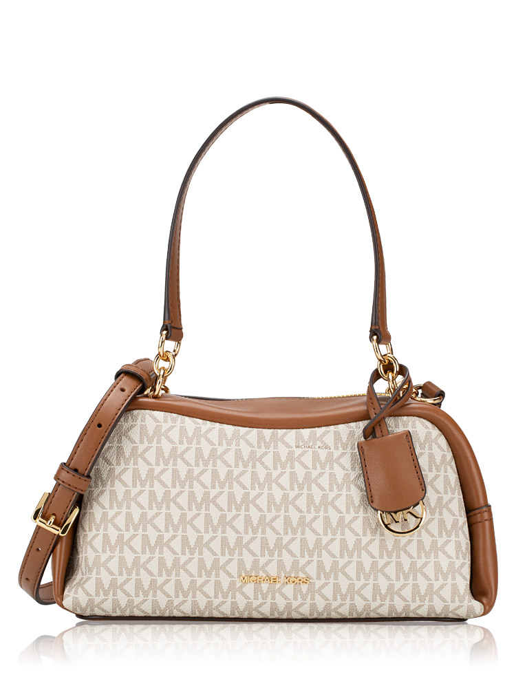 Signature Cecily Small Shoulder Bag Vanilla