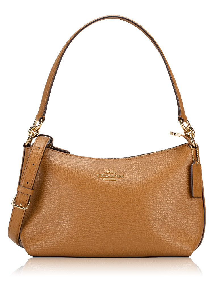 80058 Crossgrain Lewis Shoulder Bag Light Saddle