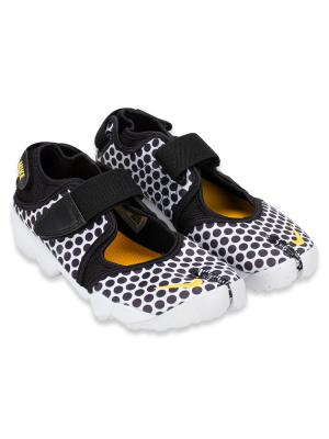 Air Rift Breathe Sneakers Polka Dot Black White Sz 7