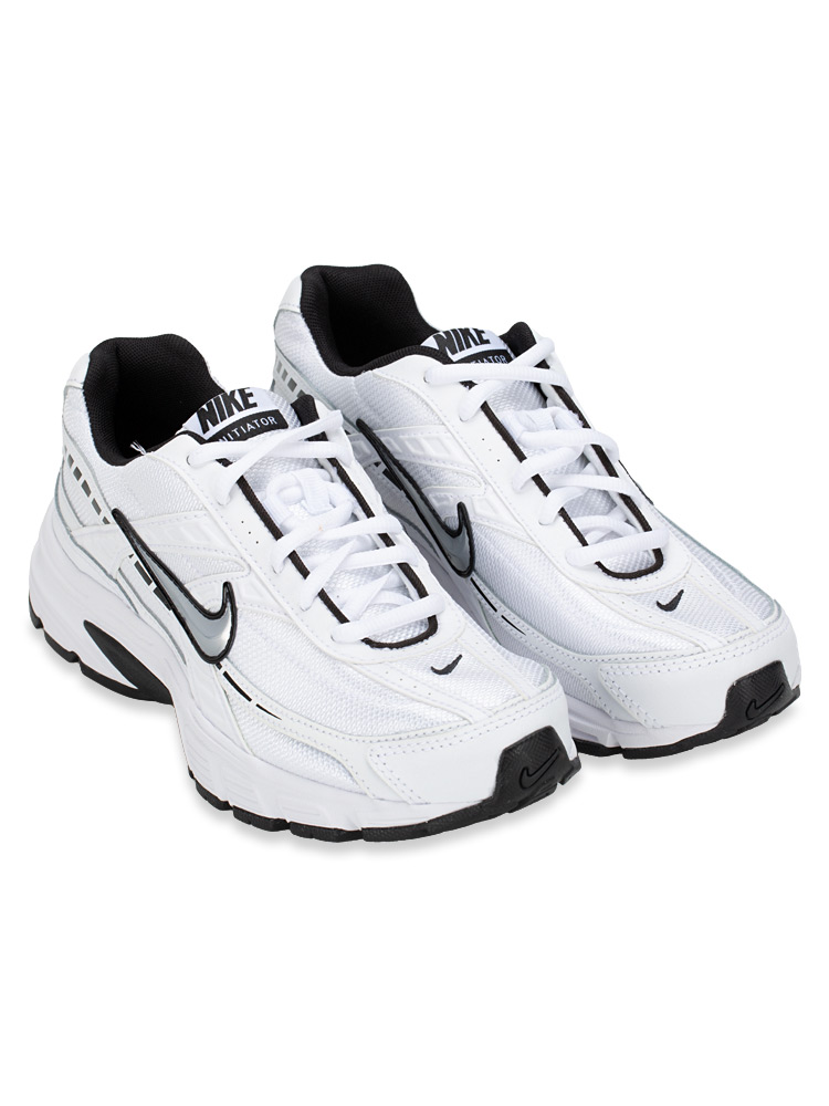 Initiator Sneakers Metallic White Black Sz 8.5