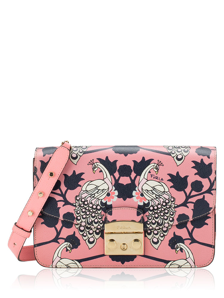 Metropolis Peacock Shoulder Bag Pink Multi