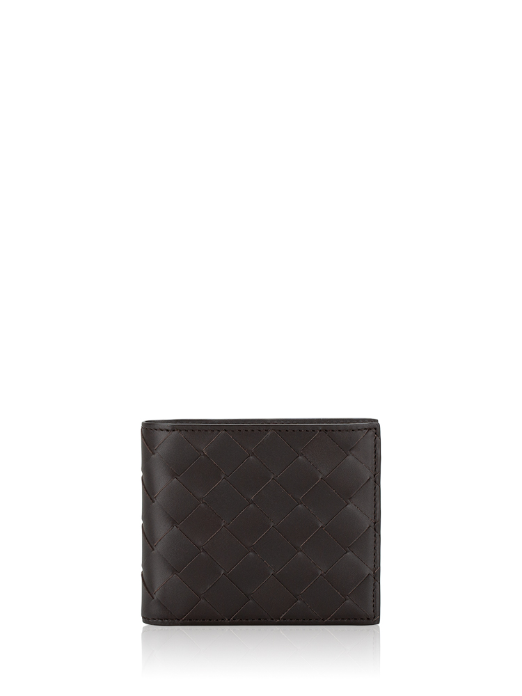 Men Nappa Intrecciato Bifold Wallet Fondant