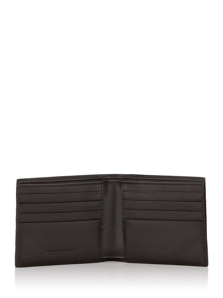 Men Nappa Intrecciato Bifold Wallet Fondant