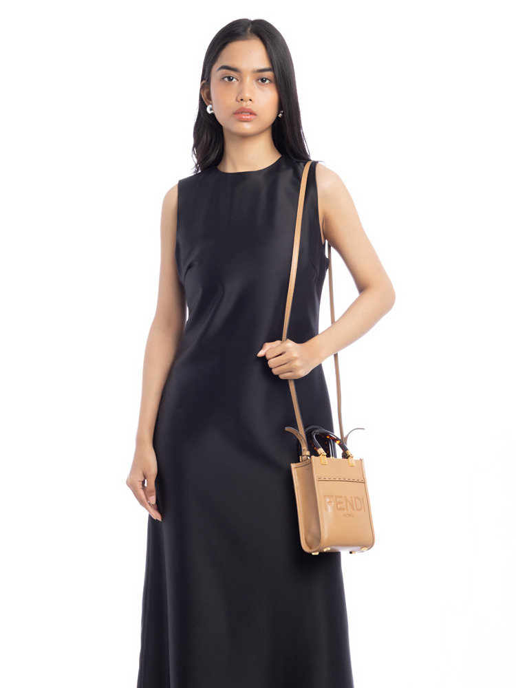 Vitello King Plexiglass Sunshine Mini Shopper Beige