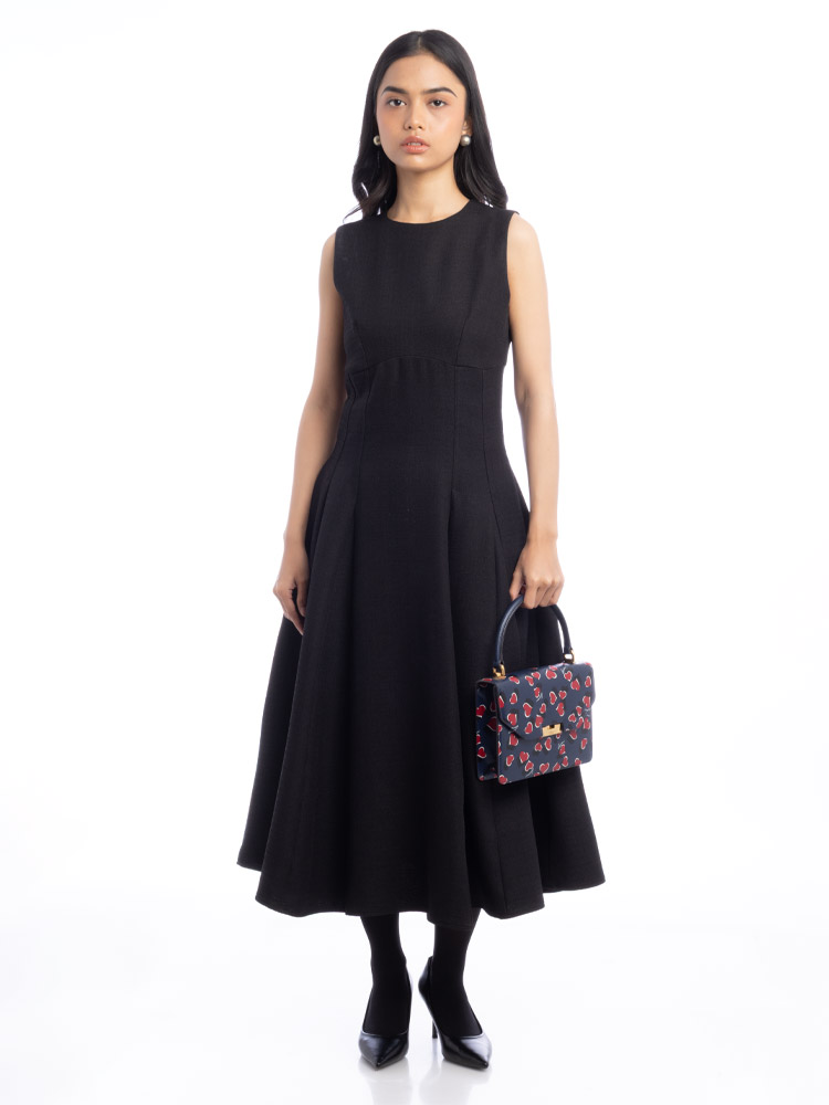 Calfskin Shanghai Heartbeat Top Handle Bag Blue