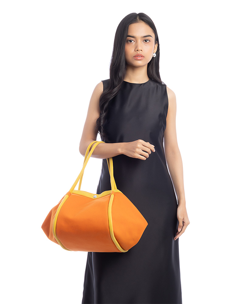 Toile Officier Lindy Beach Tote Orange Soleil