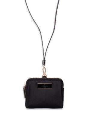 Carter Nylon Card Case Lanyard Black