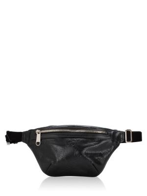Calfskin Jumbo GG Web Belt Bag Black