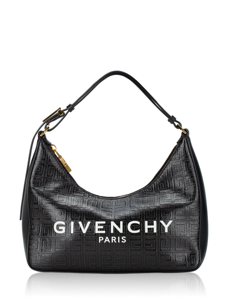 4G Moon Cut Out Small Shoulder Bag Black