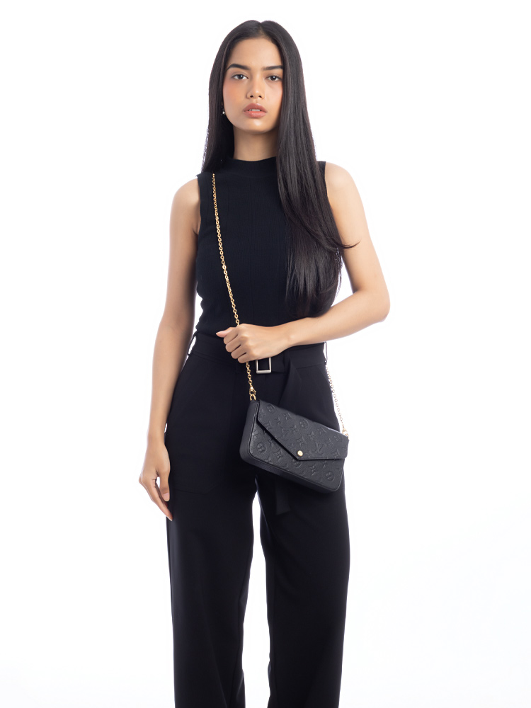 Monogram Empreinte Felicie Pochette Noir