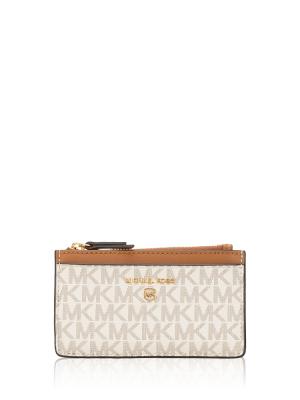 Signature Zip Card Case Vanilla Luggage
