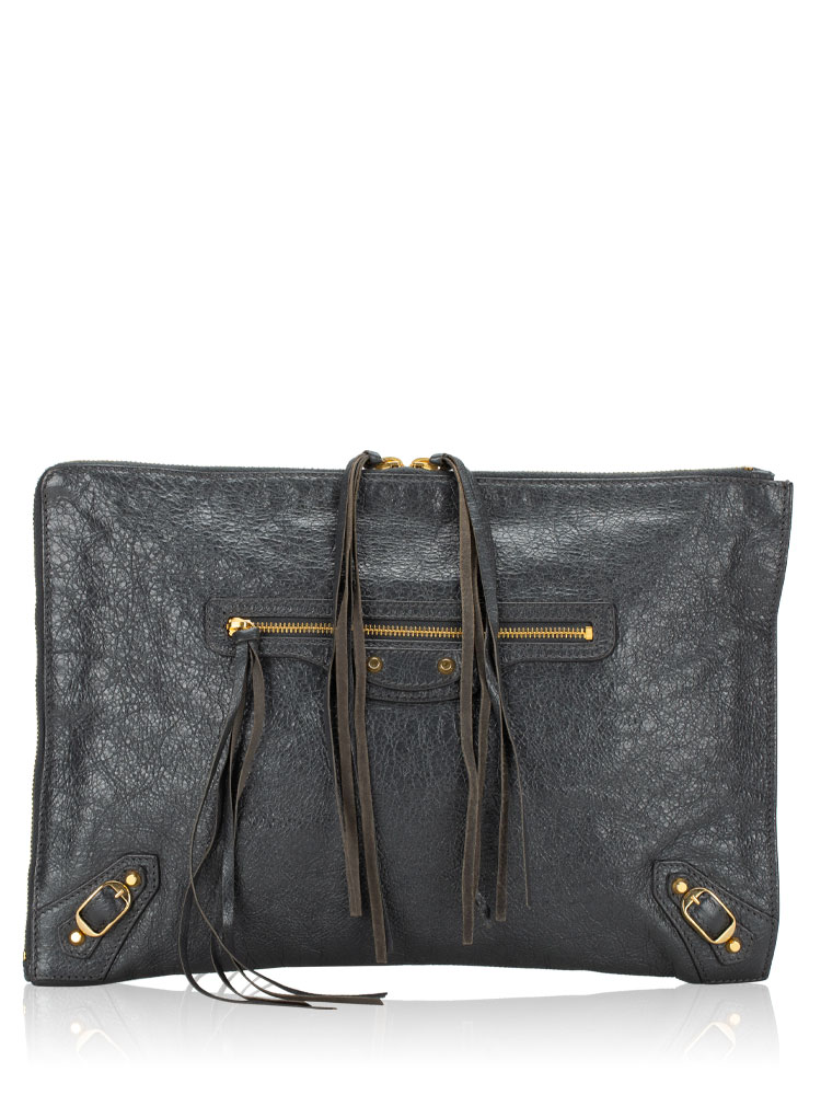 Classic Small Pouch Gris Fossile