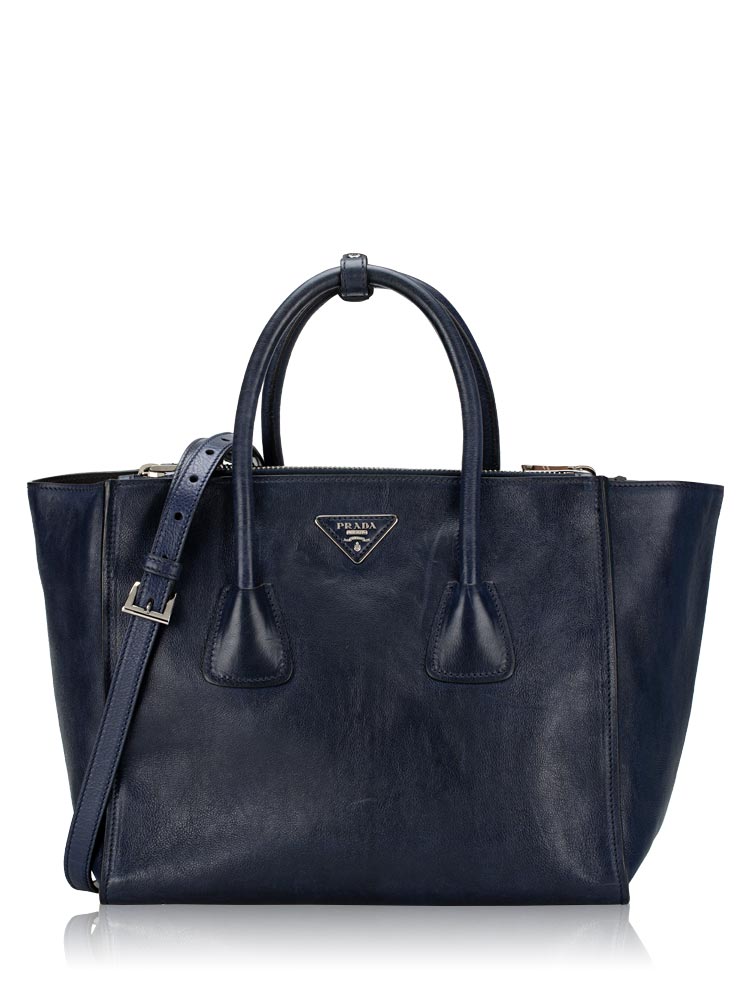 BN2619 Glace Calf Twin Pocket Double Handle Tote Baltico