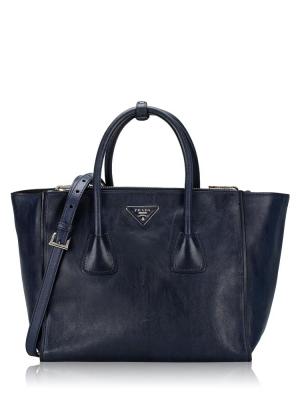 BN2619 Glace Calf Twin Pocket Double Handle Tote Baltico