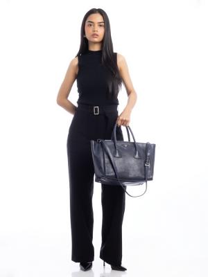 BN2619 Glace Calf Twin Pocket Double Handle Tote Baltico