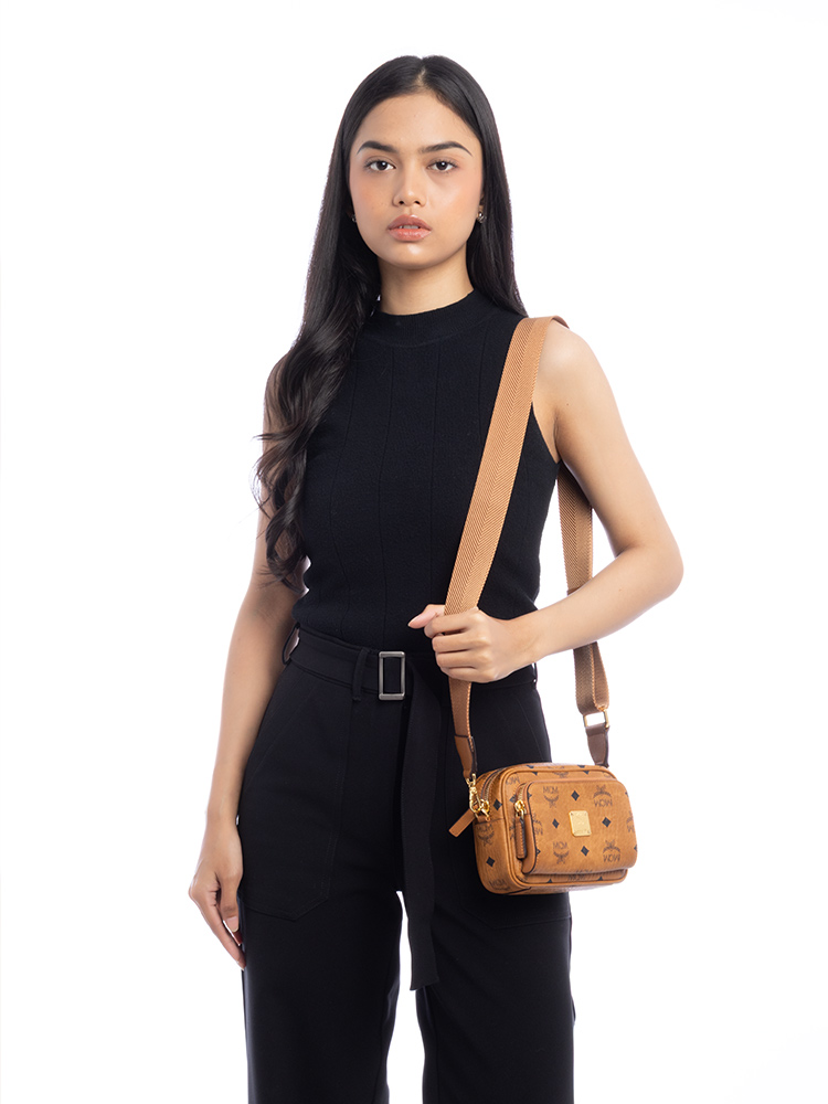 Visetos Klassik Mini Camera Bag Cognac