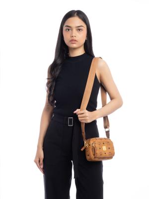 Visetos Klassik Mini Camera Bag Cognac