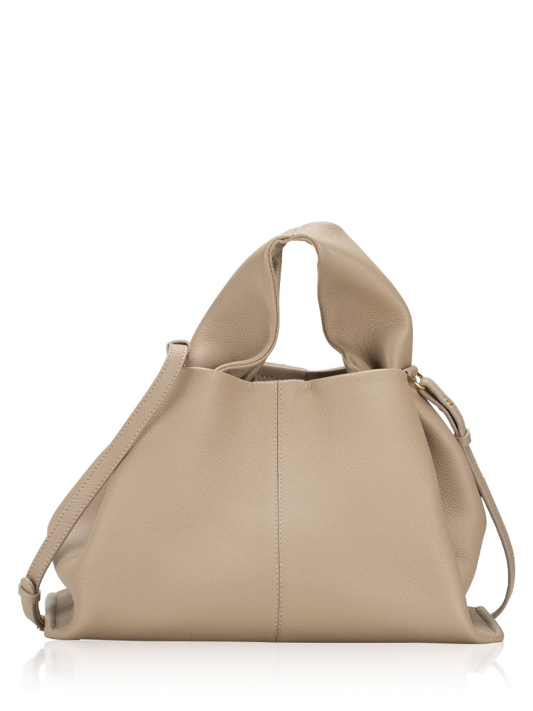 Textured Calfskin Numero Neuf Taupe