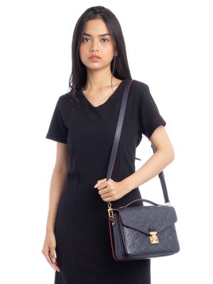 Monogram Empreinte Pochette Metis Marine Rouge