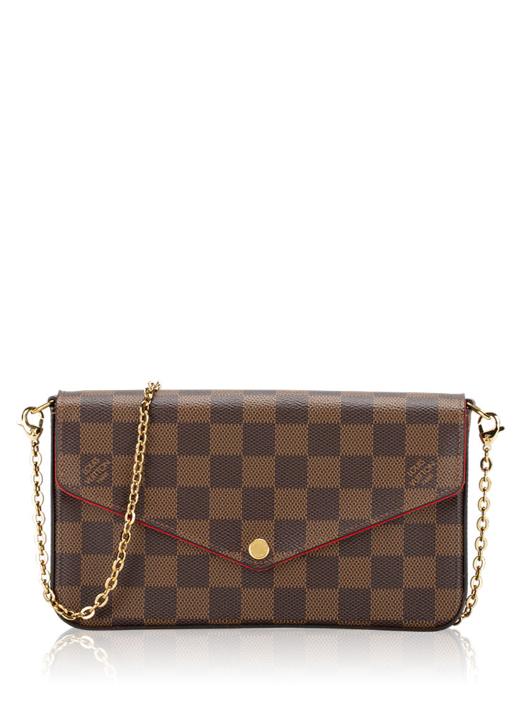 Damier Ebene Pochette Felicie Cerise