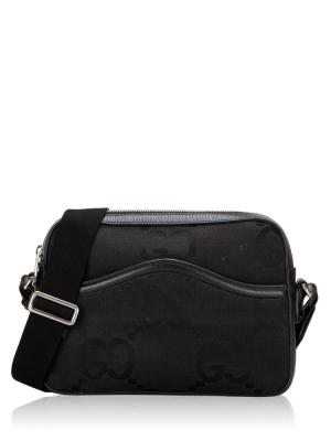 Jumbo GG Calfskin Camera Bag Black
