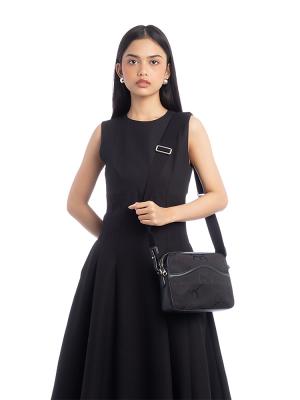 Jumbo GG Calfskin Camera Bag Black