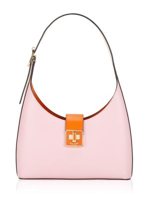 Phoebe Colorblock Shoulder Bag Pink Horizon