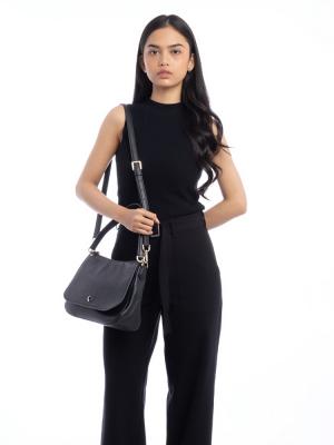 Polly Convertible Shoulder Bag Black