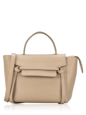 Grained Calfskin Micro Belt Bag Light Taupe