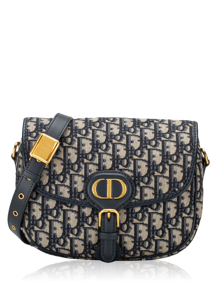 Oblique Bobby Medium Shoulder Bag Blue