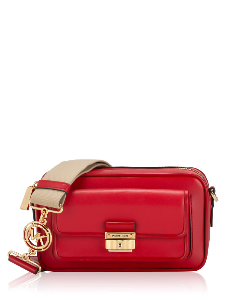 Bradshaw Leather Medium Camera Bag Crimson