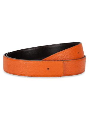 Box Togo 32mm Reversible Belt Chocolate Orange Sz 90