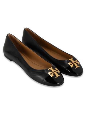 Everly Leather Ballet Flats Perfect Black Sz 9