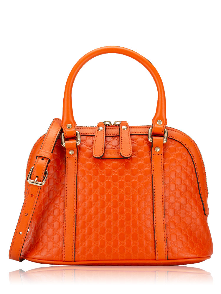 Microguccissima Mini Dome Satchel Orange