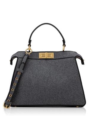 Flannel Bi-Color Medium Peekaboo I See U Grey Light Rose