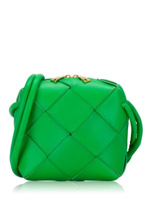 Maxi Intrecciato Cassette Mini Camera Bag Parakeet