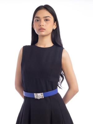 Swift Epsom Collier De Chien CDC 32mm Belt Blue Encre Graphite Sz 95