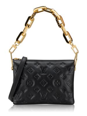 Embossed Monogram Coussin BB Noir