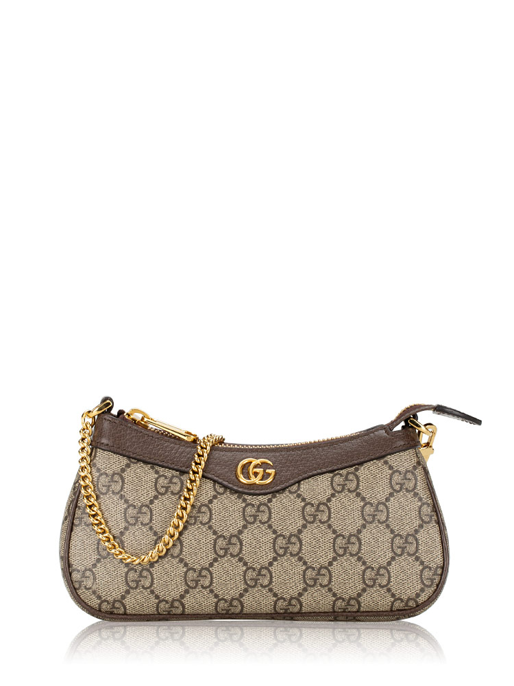 GG Supreme Web Ophidia Mini Hobo Beige Ebony