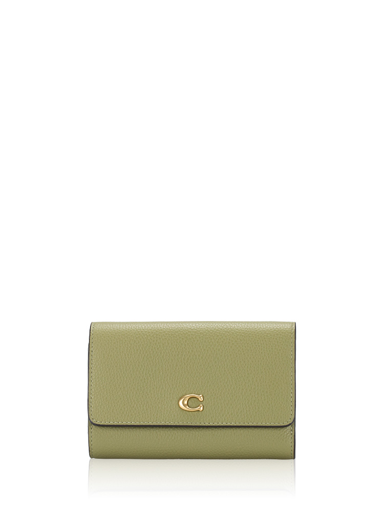 CP025 Essential Leather Medium Wallet Moss
