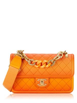 Caviar Small Sunset On The Sea Flap Bag Orange