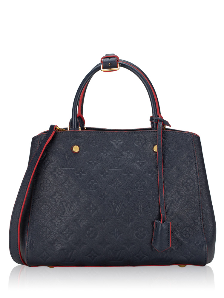 Monogram Empreinte Montaigne MM Marine Rouge