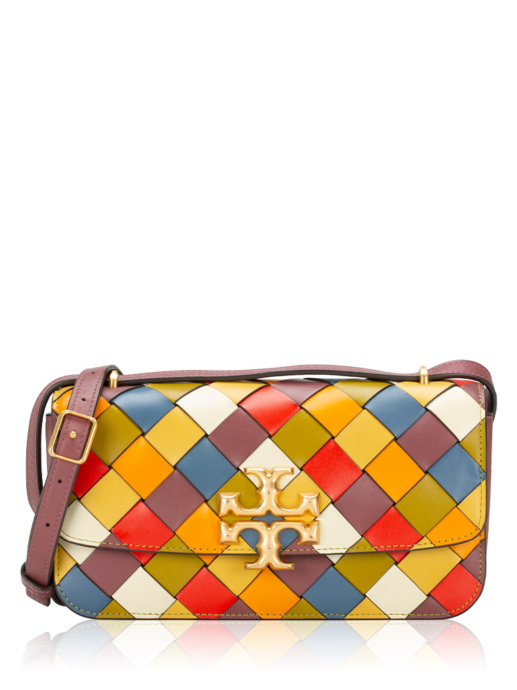 Eleanor Woven East West Small Shoulder Bag Multi