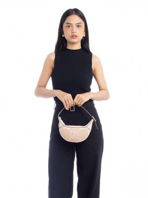 Jumbo GG Ophidia Mini Half Moon Hobo Beige Perfect Pink
