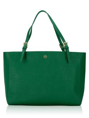 Emerson Small Buckle Tote Emerald Stone