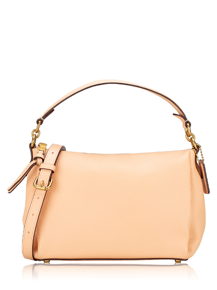 601 Shay Pebbled Leather Crossbody Faded Blush
